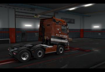 Van Herk Skin for Renault T Range version 1.0 for Euro Truck Simulator 2 (v1.35.x)