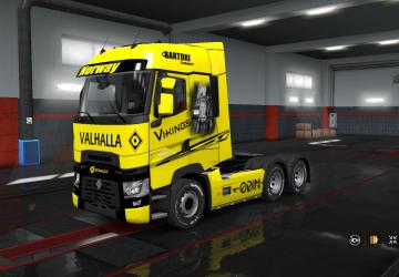 Vikings skin for Renault T version 1.0 for Euro Truck Simulator 2 (v1.35.x, - 1.37.x)