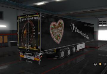 Volksfest Gaubodenfest 2019 Skin for Your Krone Trailer v1.0 for Euro Truck Simulator 2 (v1.32.x, - 1.35.x)