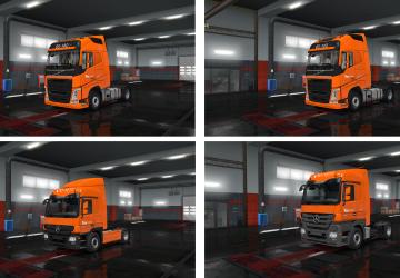 VOS LOGISTICS Skin version 1.0 for Euro Truck Simulator 2 (v1.35.x)