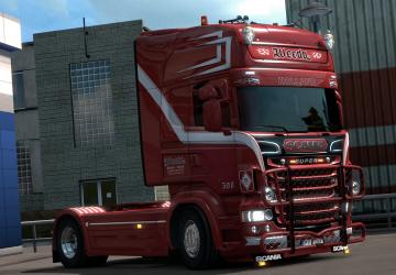 Weeda Transport Company Skin for Scania RJL v1.1 for Euro Truck Simulator 2 (v1.35.x)