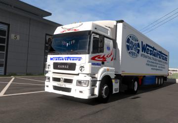 WestUkrTrans Skin for Kamaz 5490 Neo version 1.0 for Euro Truck Simulator 2 (v1.35.x, - 1.43.x)