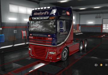 Wrefords Transport skin for DAF XF 105 version 1.0 for Euro Truck Simulator 2 (v1.32.x, - 1.35.x)