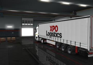 XPO Logistics Trailer Skin by SCS version 1.0 for Euro Truck Simulator 2 (v1.35.x, - 1.41.x)