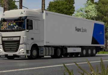 Yandex.Drive Skin for Krone Coolliner Trailer v1.0 for Euro Truck Simulator 2 (v1.35.x, 1.36.x)