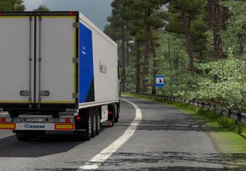 Yandex.Drive Skin for Krone Coolliner Trailer v1.0 for Euro Truck Simulator 2 (v1.35.x, 1.36.x)
