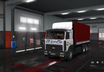 South Rus Skin for MAZ 54323 version 1.0 for Euro Truck Simulator 2 (v1.35.x)
