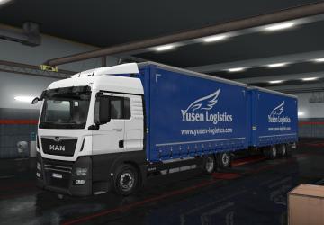 Yusen Logistics Skin for Tandem version 1.0 for Euro Truck Simulator 2 (v1.35.x)