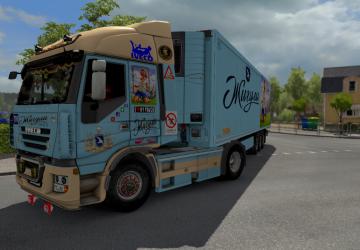 Zhiguli Skin for IVECO Stralis and Krone Cool Liner v1.0 for Euro Truck Simulator 2 (v1.35.x, - 1.37.x)