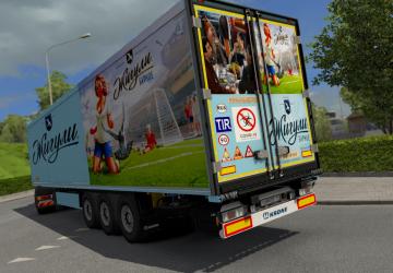 Zhiguli Skin for IVECO Stralis and Krone Cool Liner v1.0 for Euro Truck Simulator 2 (v1.35.x, - 1.37.x)