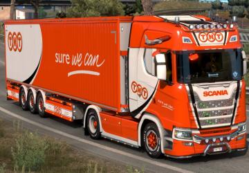 Skinpack DHL TNT Trucks Trailers version 1.0 for Euro Truck Simulator 2 (v1.38.x)
