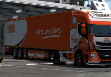 Skinpack DHL TNT Trucks Trailers version 1.0 for Euro Truck Simulator 2 (v1.38.x)