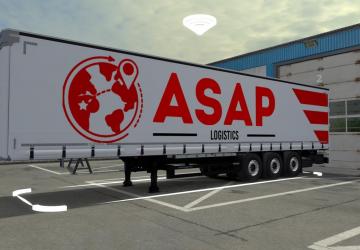 Skinpack Asap Logistics version 1.0 for Euro Truck Simulator 2 (v1.43)