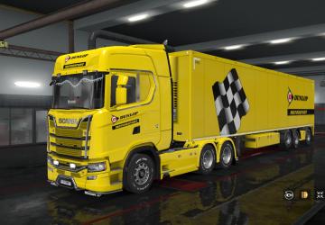 Dunlop Motorsport Skin Pack for Trucks and Trailer v1.0 for Euro Truck Simulator 2 (v1.32.x, - 1.35.x)
