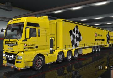 Dunlop Motorsport Skin Pack for Trucks and Trailer v1.0 for Euro Truck Simulator 2 (v1.32.x, - 1.35.x)