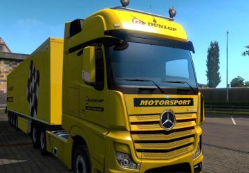 Dunlop Motorsport Skin Pack for Trucks and Trailer v1.0 for Euro Truck Simulator 2 (v1.32.x, - 1.35.x)