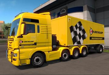 Dunlop Motorsport Skin Pack for Trucks and Trailer v1.0 for Euro Truck Simulator 2 (v1.32.x, - 1.35.x)