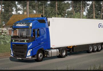 Globaltrak Skin Pack for VOLVO FH4 2012 version 1.0 for Euro Truck Simulator 2 (v1.35.x, - 1.37.x)