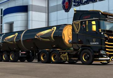 Guinness Skin Pack for Own Trailer and Scania S&R 2016 v1.0 for Euro Truck Simulator 2 (v1.32.x, - 1.35.x)