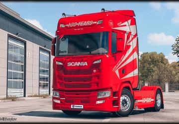 Limited Edition 130 Years Skin Pack for Scania S Highline v1.0 for Euro Truck Simulator 2 (v1.40.x)