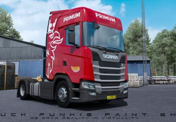 Skinpack PRIMUM1 version 1.0 for Euro Truck Simulator 2 (v1.35.x)