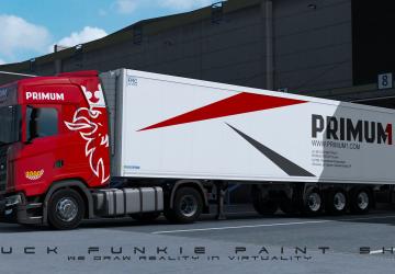 Skinpack PRIMUM1 version 1.0 for Euro Truck Simulator 2 (v1.35.x)