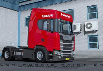 Skinpack PRIMUM1 version 1.0 for Euro Truck Simulator 2 (v1.35.x)