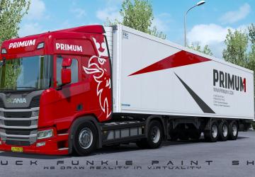 Skinpack PRIMUM1 version 1.0 for Euro Truck Simulator 2 (v1.35.x)