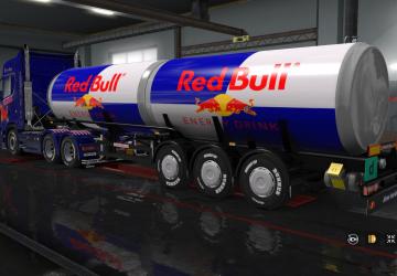 RedBull Energy Drink Skin Pack for Own Trailer and Scania S 2016 v1.0 for Euro Truck Simulator 2 (v1.32.x, - 1.35.x)