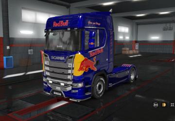 RedBull Energy Drink Skin Pack for Own Trailer and Scania S 2016 v1.0 for Euro Truck Simulator 2 (v1.32.x, - 1.35.x)