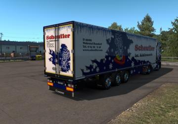Scheufler Skin Pack for Scania S and Krone Coolliner v1.0 for Euro Truck Simulator 2 (v1.36.x)