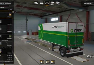 CDEK Skin Pack for Scania Streamline and Standard Trailers v1.0 for Euro Truck Simulator 2 (v1.37.x, 1.38.x)