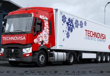 TECHNOVISA Skin Pack version 1.0 for Euro Truck Simulator 2 (v1.35.x, 1.36.x)