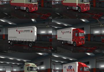 Skins for DAF 95 (ATi) BDF version 1.0 for Euro Truck Simulator 2 (v1.35.x, 1.36.x)
