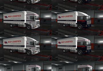 Skins for DAF 95 ATi version 1.0 for Euro Truck Simulator 2 (v1.35.x, 1.36.x)