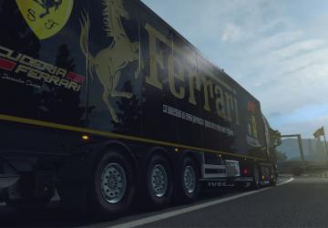 Enzo Ferrari Tribute Skins for Iveco Hi-Way and Own Trailer v1.0 for Euro Truck Simulator 2 (v1.35.x, - 1.37.x)