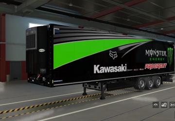Kawasaki Skins for Krone Trucks and Trailers v1.0 for Euro Truck Simulator 2 (v1.32.x, - 1.38.x)