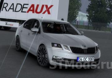 Skoda Octavia 2018 version 1.2.2 for Euro Truck Simulator 2 (v1.46.x, 1.47.x)