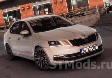 Skoda Octavia 2018 version 1.3 for Euro Truck Simulator 2 (v1.48.x)