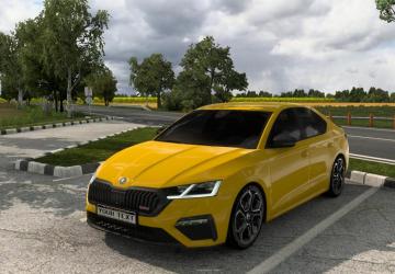 Skoda Octavia 2022 version 1.2 for Euro Truck Simulator 2 (v1.49.x)