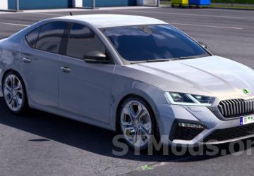 Skoda Octavia 2022 version 1.8 for Euro Truck Simulator 2 (v1.54.x)
