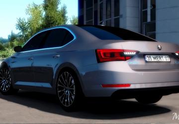 Skoda SuperB 2017 version 4.1 for Euro Truck Simulator 2 (v1.40.x, 1.41.x)