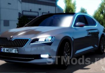 Skoda SuperB 2017 version 4.3 for Euro Truck Simulator 2 (v1.48.x)
