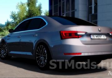 Skoda SuperB 2017 version 4.3 for Euro Truck Simulator 2 (v1.48.x)