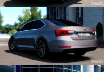 Skoda SuperB 2017 version 4.3 for Euro Truck Simulator 2 (v1.48.x)
