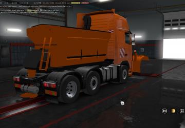 Snow Plows for Volvo FH16 2009 and MAN TGX v1.0 for Euro Truck Simulator 2 (v1.35.x, 1.36.x)