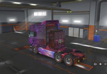 SPACE SKIN for Scania R & Streamline Modifications by RJL v1.0 for Euro Truck Simulator 2 (v1.32.x, - 1.34.x)