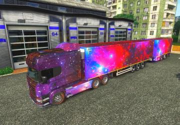 SPACE SKIN for Scania R & Streamline Modifications by RJL v1.0 for Euro Truck Simulator 2 (v1.32.x, - 1.34.x)