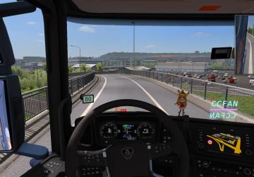 Speed Limit Indicator version 03.06.19 for Euro Truck Simulator 2 (v1.34.x, 1.35.x)