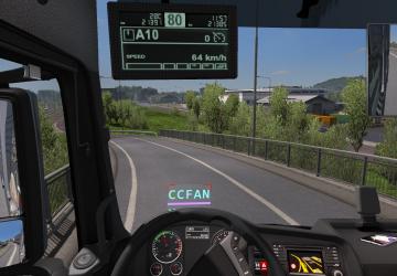 Speed Limit Indicator version 03.06.19 for Euro Truck Simulator 2 (v1.34.x, 1.35.x)